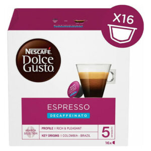 NESCAFE DOLCE GUSTO ESPRESSO (16cups) – (DECAF)